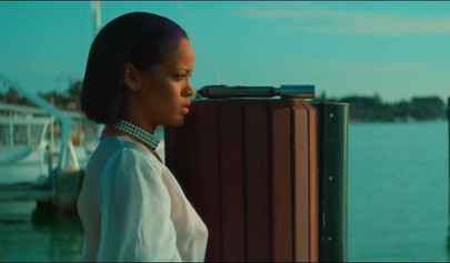 Stunning ebony Rihanna lookalike Lavish Styles sucks and fucks multiple big cocks