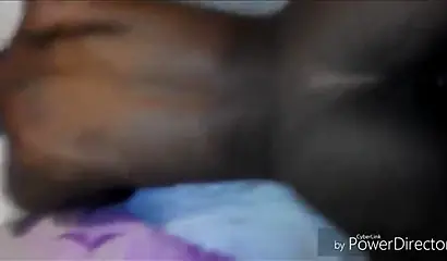 Black amateur enjoys receiving a thick creampie before being fucked in the ass