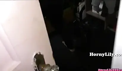 Ebony step sister decides that it is time that she sucks on that big fat dick