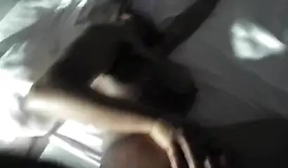 Babe sucks on a thick cock and also rides it with her tight ebony pussy hard