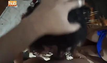 Babe ends up giving blowjob with ebony friend and she actually loves it a lot