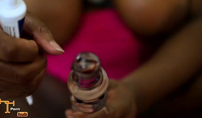 Ebony babe shows you just what its like to get your cock stroked by a black gal