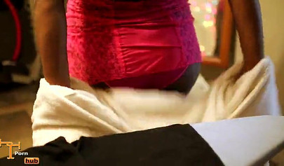 Ebony babe shows you just what its like to get your cock stroked by a black gal