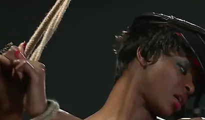 Ebony gals showing off just how good they are when it comes to taking some dick