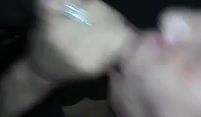 Cutie with a fat ebony ass enjoys sucking dick and swallowing all the thick cum