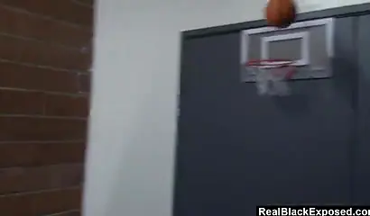 Ebony lass spreads those cheeks and lets herself be filled with a large cock