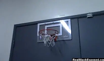 Ebony lass spreads those cheeks and lets herself be filled with a large cock