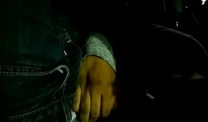 Insanely attractive black lass sucks on a thick throbbing boner inside of a car