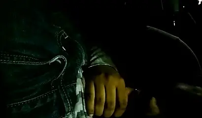 Insanely attractive black lass sucks on a thick throbbing boner inside of a car