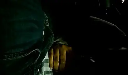 Insanely attractive black lass sucks on a thick throbbing boner inside of a car