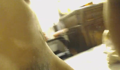 Ebony cutie lets a black dude with long hair pound that tight wet hole real hard