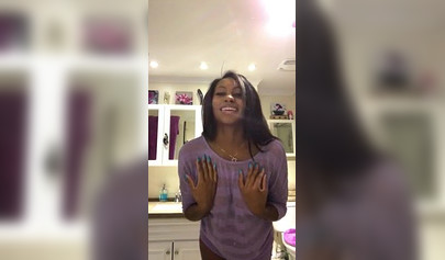 Ebony cutie shows you what its like to roleplay with a gorgeous black woman