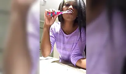 Ebony cutie shows you what its like to roleplay with a gorgeous black woman