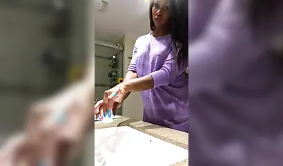 Ebony cutie shows you what its like to roleplay with a gorgeous black woman