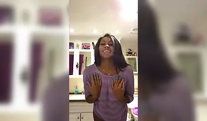 Ebony cutie shows you what its like to roleplay with a gorgeous black woman