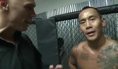 Black gal enjoys taking a MMA fighter's thick cock inside of her gorgeous hole