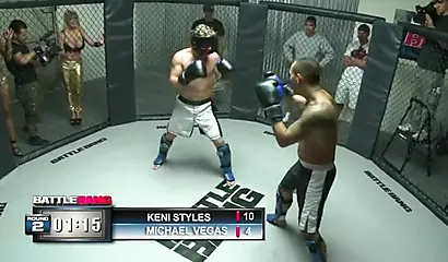 Black gal enjoys taking a MMA fighter's thick cock inside of her gorgeous hole