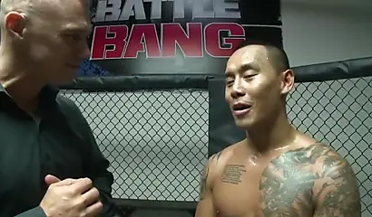 Black gal enjoys taking a MMA fighter's thick cock inside of her gorgeous hole