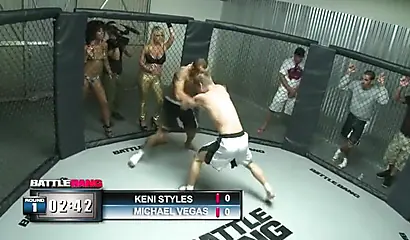 Black gal enjoys taking a MMA fighter's thick cock inside of her gorgeous hole