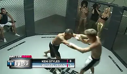 Black gal enjoys taking a MMA fighter's thick cock inside of her gorgeous hole