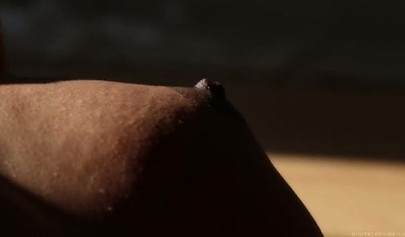 Beautiful ebony girl shows her gorgeous body on camera and strips down for you