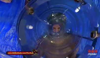 Ebony Luna Corazon sucks dicks and earns a sexy reward made of piss and cum