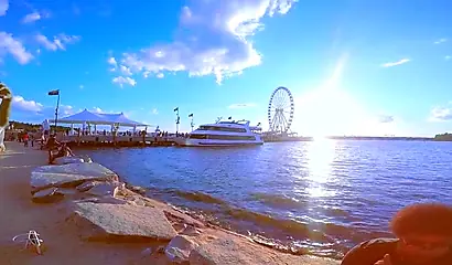 Ebony couple has oral sex and then they fuck at the beach and they love it