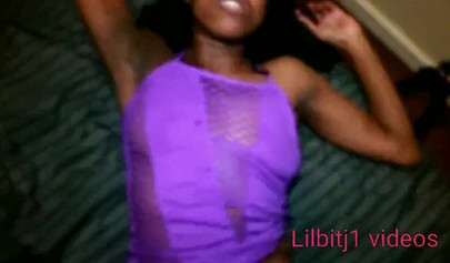 Ebony girlfriend fucks her boyfriend's best friend and he creams her pussy