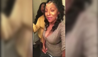 Ebony records an amateur video where she takes her clothes and shows her body