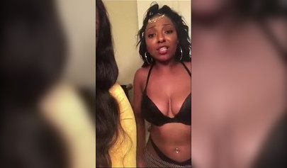 Ebony records an amateur video where she takes her clothes and shows her body