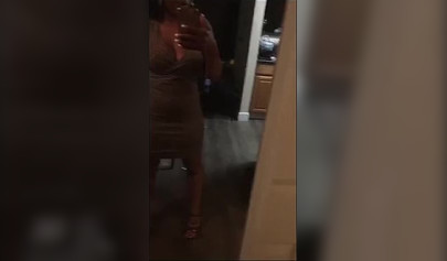 Ebony records an amateur video where she takes her clothes and shows her body