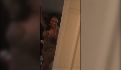 Ebony records an amateur video where she takes her clothes and shows her body