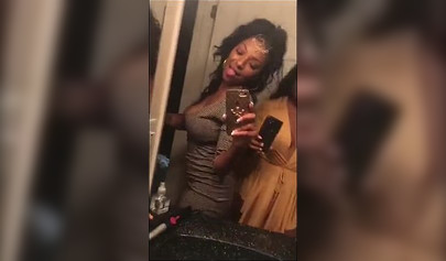 Ebony records an amateur video where she takes her clothes and shows her body