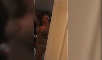 Ebony records an amateur video where she takes her clothes and shows her body