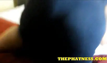 A seriously curvy ebony chick poses to show her body and then gets nicely fucked