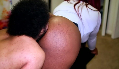 Black stepmom enjoys having her son around so she can fuck and suck his dick