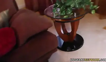 Monique Symone gets her black ass fucked by the pool man and loves the feeling