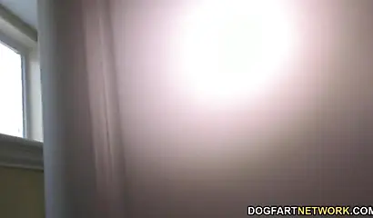 Monique Symone gets her black ass fucked by the pool man and loves the feeling