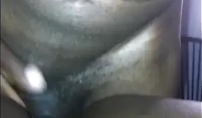 Ebony chick gets fucked until she squirts and the guy fills her cunt up with cum