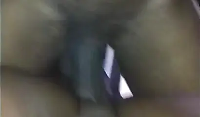 Ebony chick gets fucked until she squirts and the guy fills her cunt up with cum