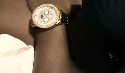 Amateur ebony has her dripping wet pussy filled by an enormous cock as she cums