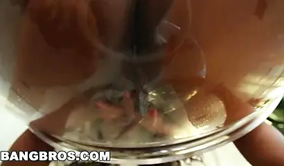 Curly black girl with giant juggs loves to fuck hard and fast before cumming