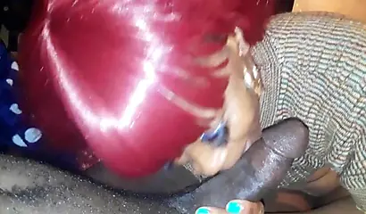 Redheaded black MILF is all for rough sex which includes hard anal banging fun