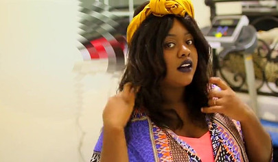 Black babe makes her lover's cock large by giving him a footjob and rides him