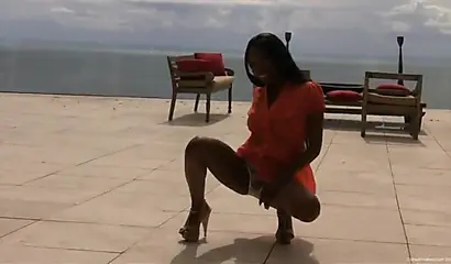 Busty black babes are sucking massive schlongs and receive loads of hot cum