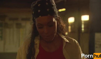 Black babe is happy to suck a cock in public before she is fucked doggy style