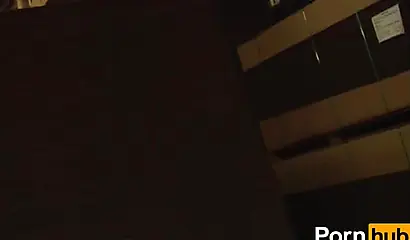 Black babe is happy to suck a cock in public before she is fucked doggy style