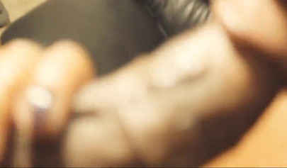 Fat ass ebony smokes before taking a rock hard dick in her mouth and riding it