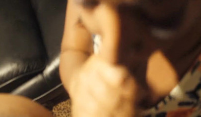 Fat ass ebony smokes before taking a rock hard dick in her mouth and riding it