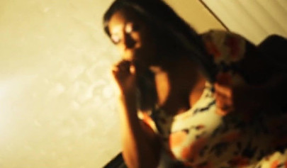 Fat ass ebony smokes before taking a rock hard dick in her mouth and riding it